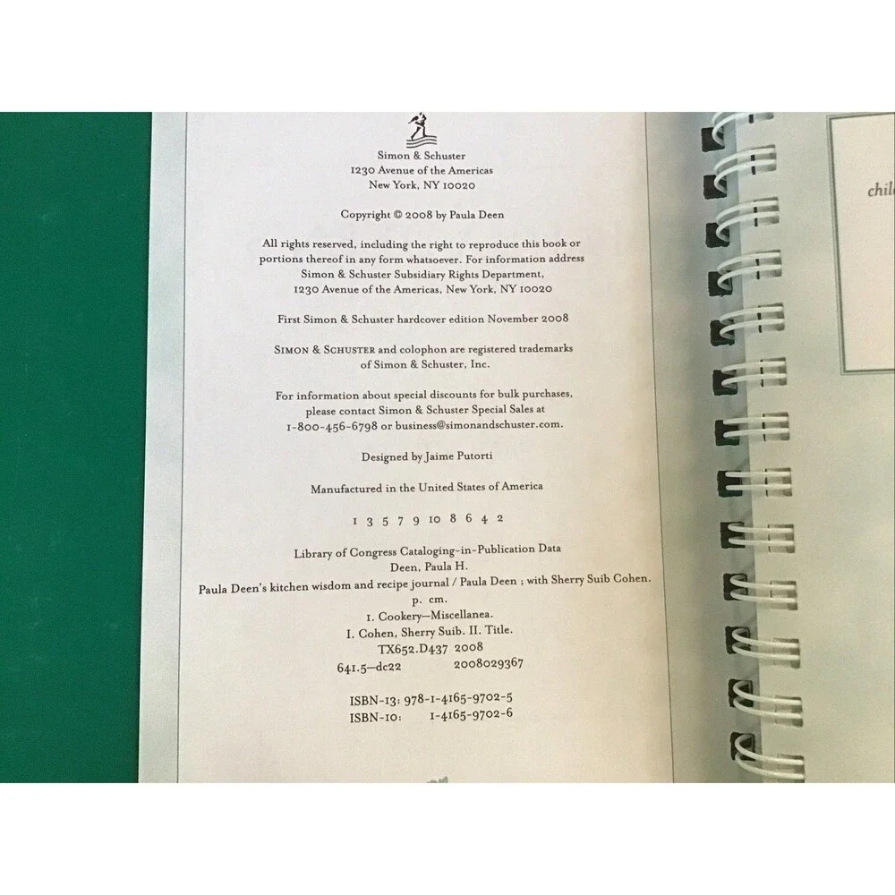 Paula Deen's Kitchen Wisdom and Recipe Journal by Paula Deen (2008, Hardcover) - Picture 7 of 16